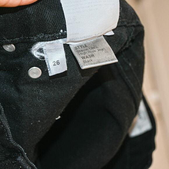 Reformation Black High Rise Jeans - Picture 7 of 10